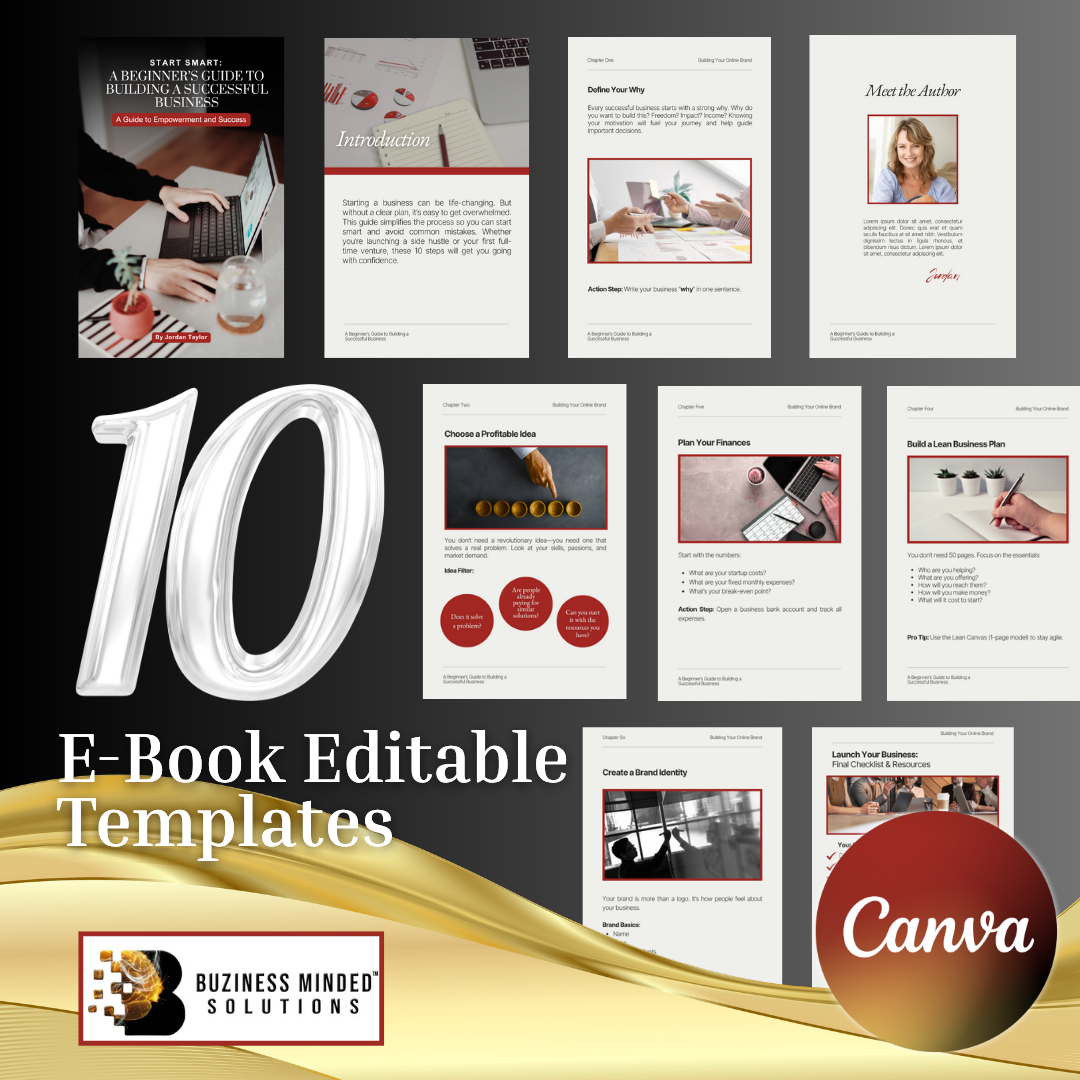 E-Book Template Kit — Create and Launch Your Digital Product with Ease!